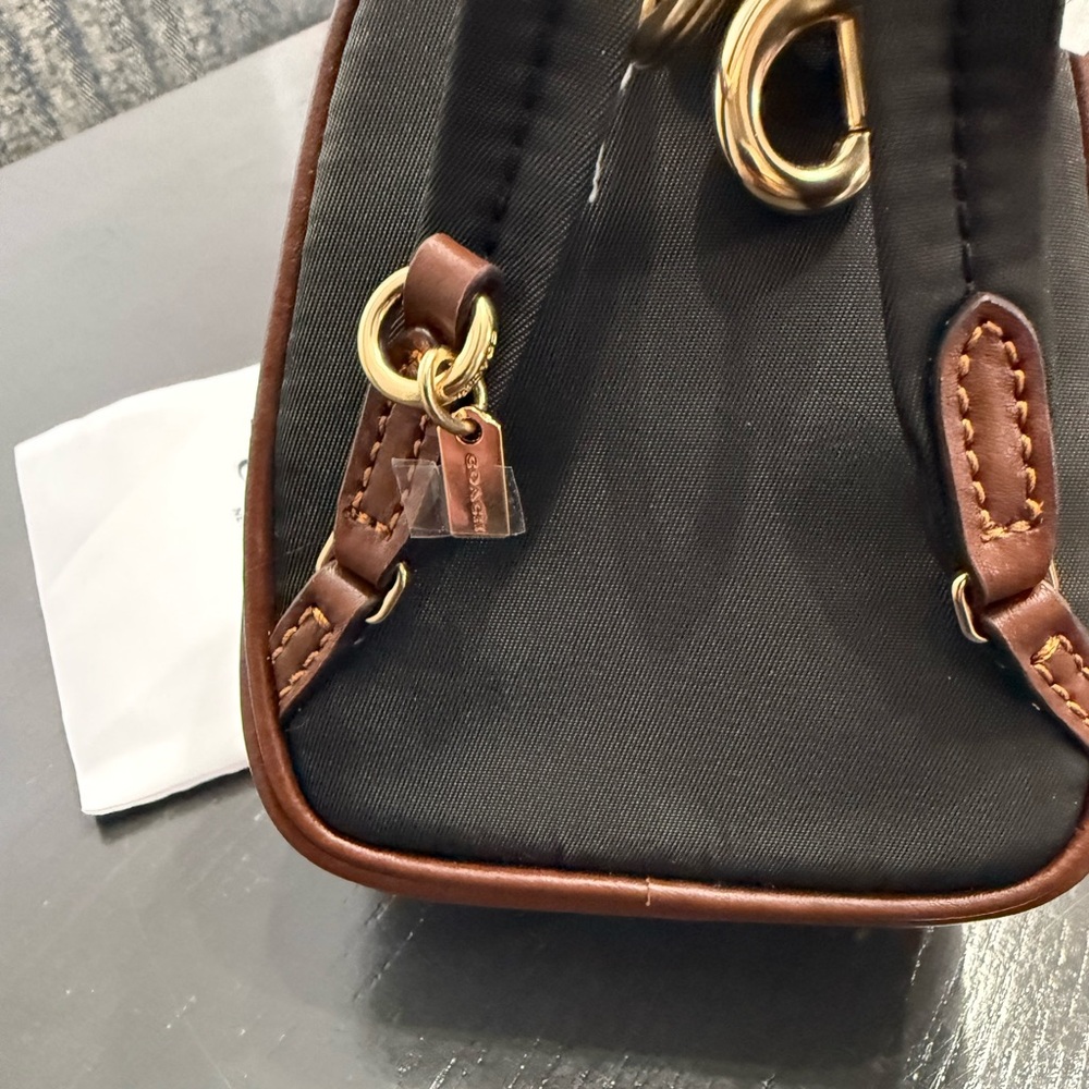 Coach Tan and Brown Mini Backpack Charm - Picture 4 of 9